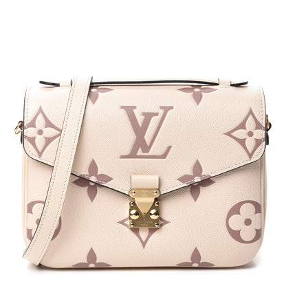 Louis Vuitton Empreinte Monogram Giant Pochette Metis Creme Bois De Rose 1 of 10