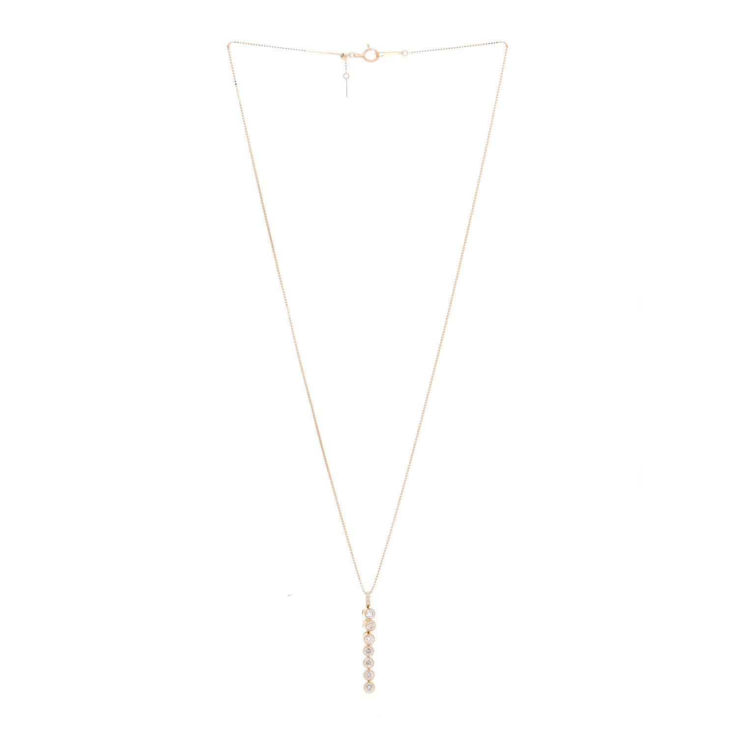 Parker & West by FASHIONPHILE 18K Yellow Gold Diamond 1.00ctw Magnetic Pendant Necklace 3 of 7