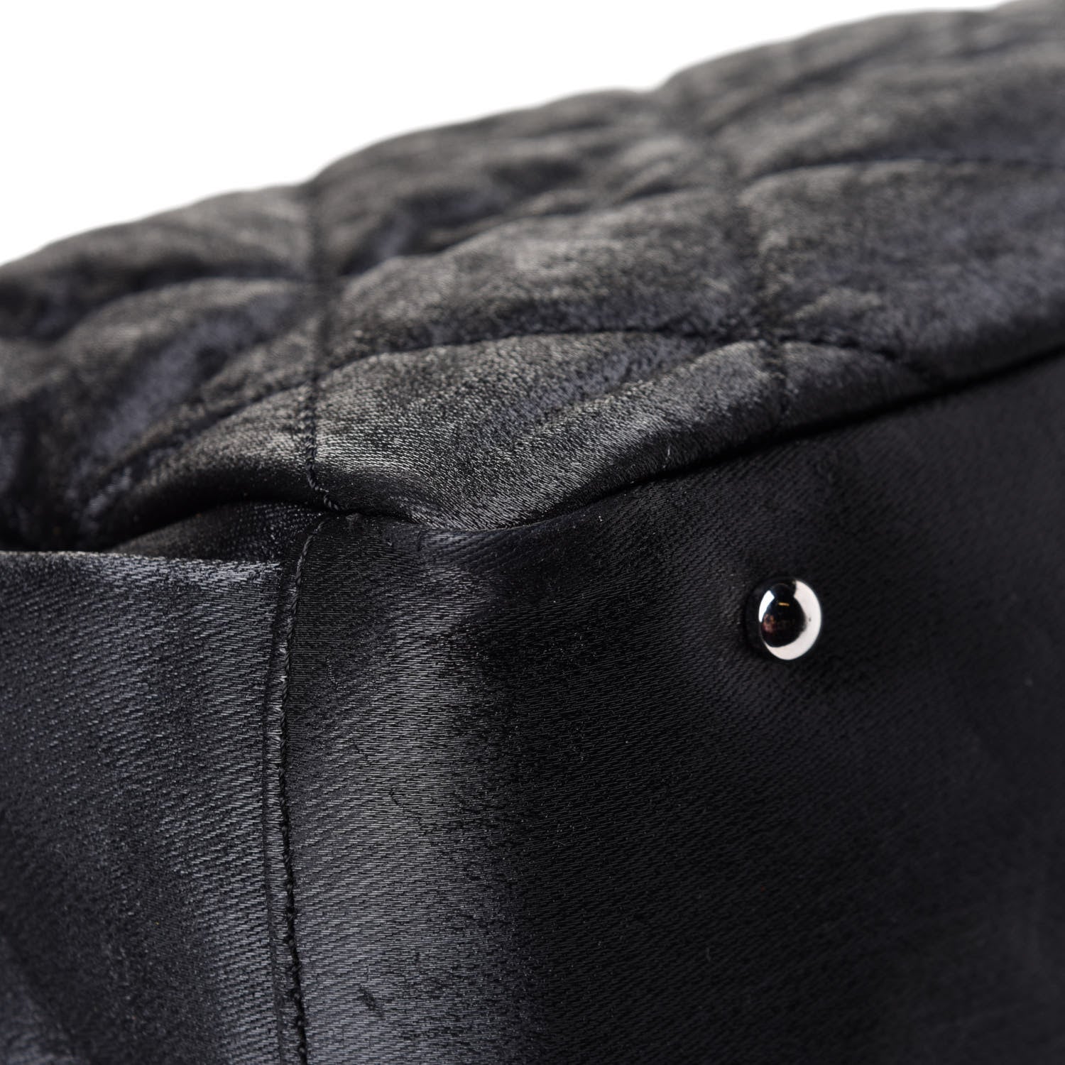 Chanel Coated Canvas Quilted Large Paris Biarritz Tote Black 10 of 16