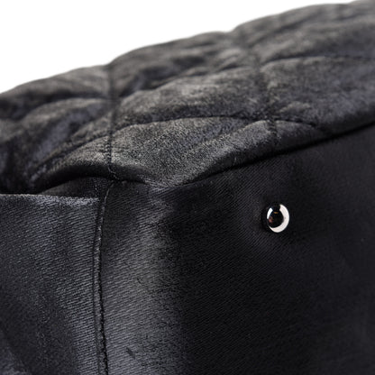 Chanel Coated Canvas Quilted Large Paris Biarritz Tote Black 10 of 16