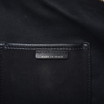 Burberry Derby Calfskin House Check Medium Welburn Tote Black 7 of 15