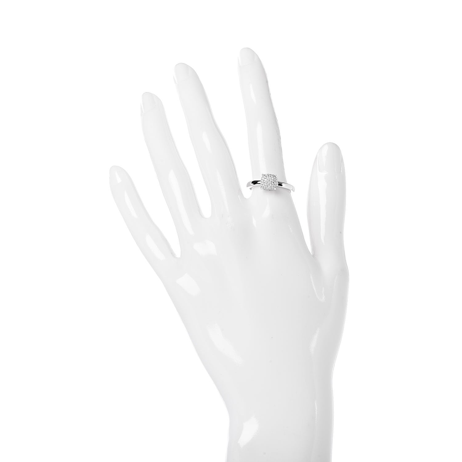 Tiffany 18K White Gold Diamond 7mm Paloma Picasso Sugar Stacks Ring 54 7 2 of 6