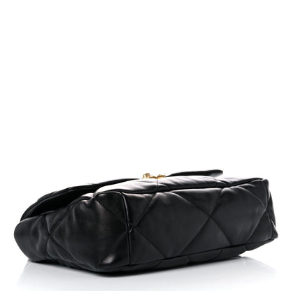 Chanel Lambskin Quilted Large Chanel 19 Flap Black 4 of 9