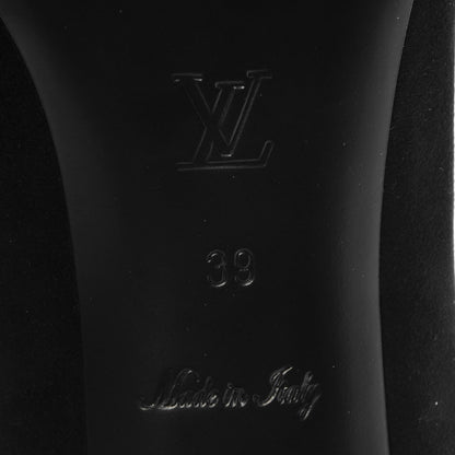 Louis Vuitton Suede Uniformes Pump 39 Black 6 of 8
