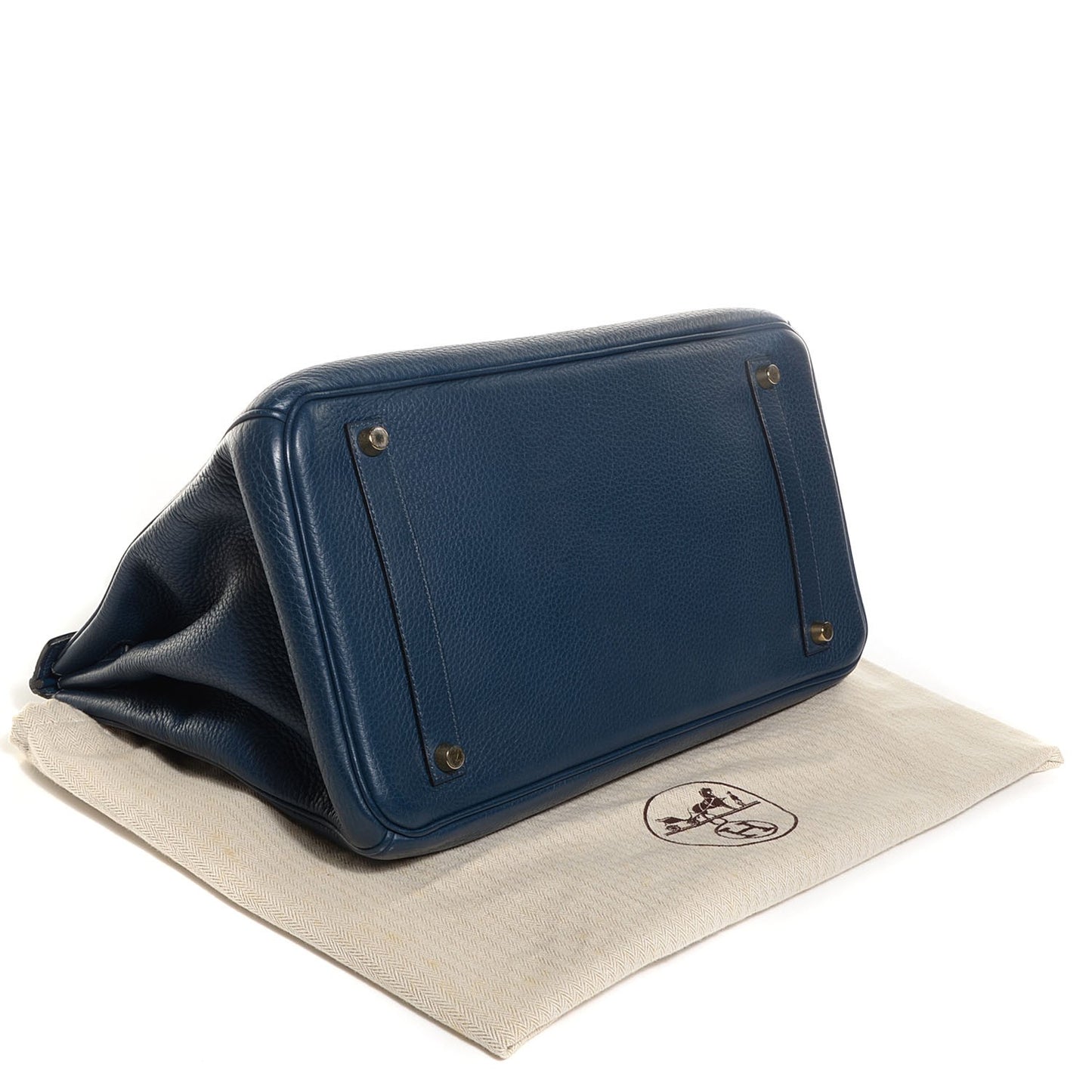 Taurillon Clemence Birkin 35 Bleu Thalassa