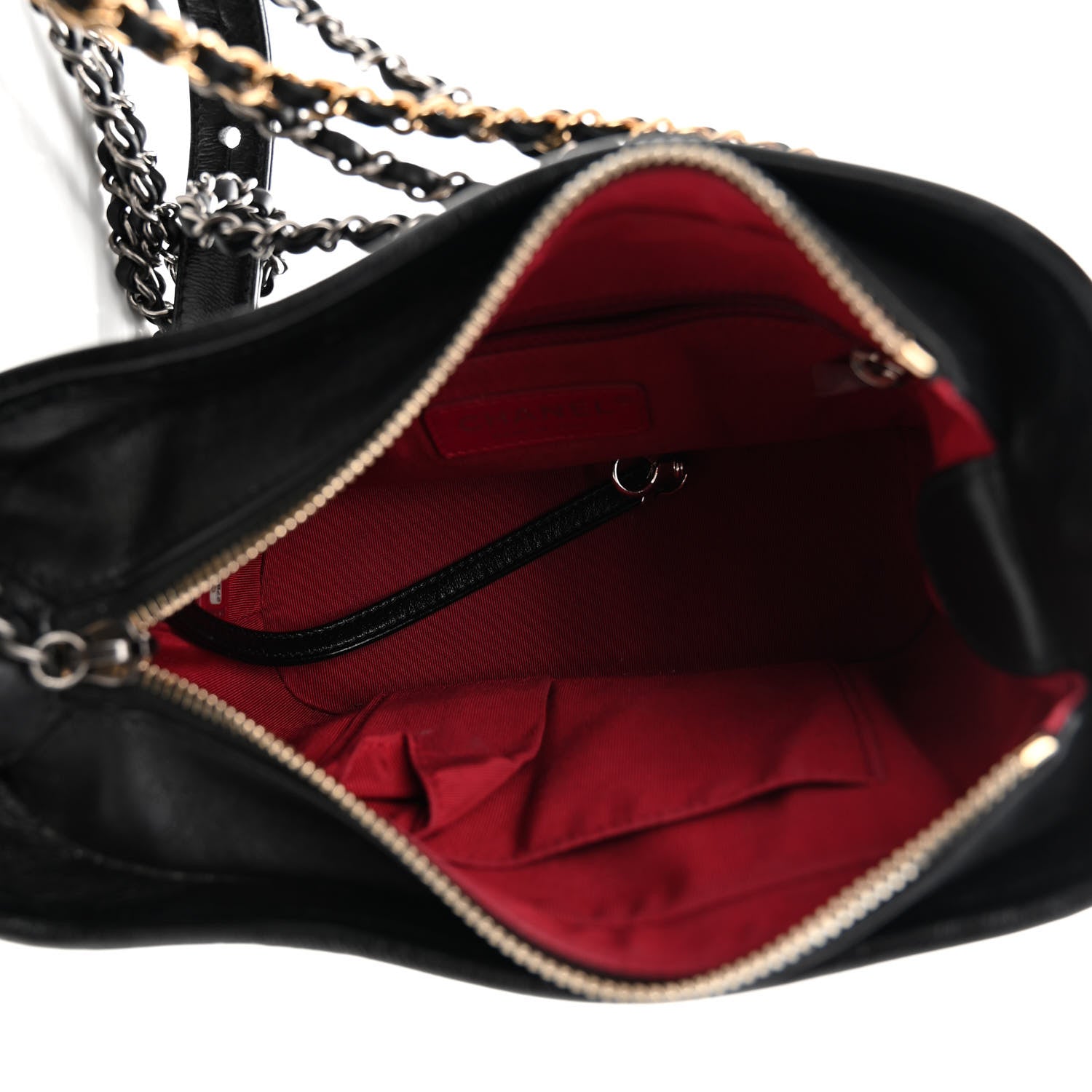 Chanel Aged Calfskin Quilted Small Gabrielle Hobo Black 5 of 10