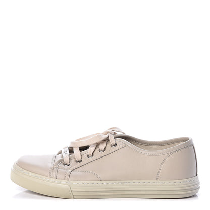 Gucci Calfskin Miro Soft Mens Lace Up Sneakers 5.5 Mystic White 1 of 12