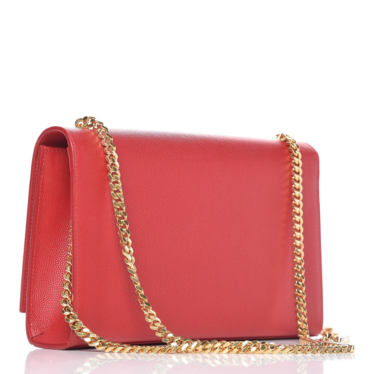 Grain De Poudre Medium Monogram Kate Satchel Red
