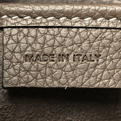Celine Drummed Calfskin Nano Luggage Souris 6 of 10