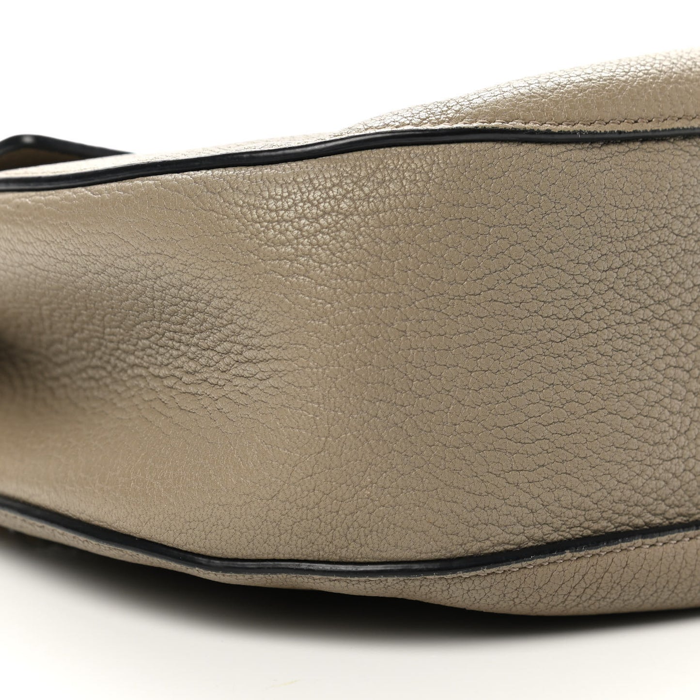 Grained Lambskin Drew Shoulder Bag Motty Grey