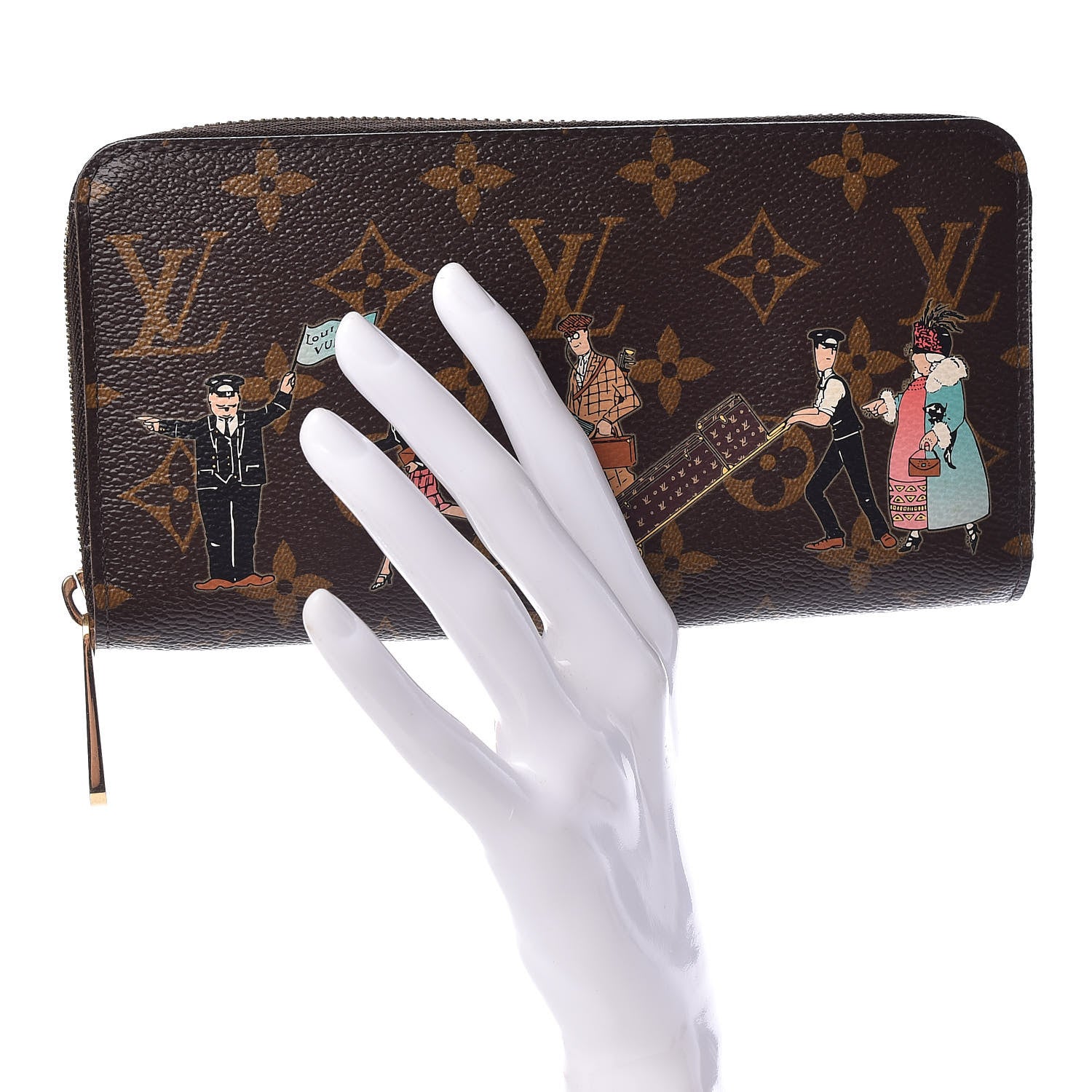 Louis Vuitton Monogram Illustre Zippy Wallet Rose 2 of 8