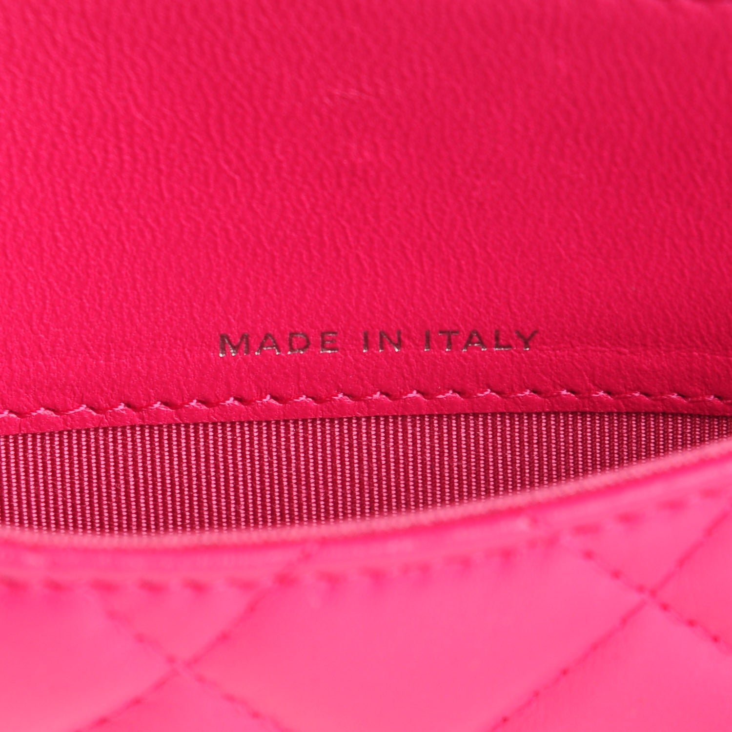 Chanel Lambskin Quilted Small Flap Wallet Dark Pink 7 of 8