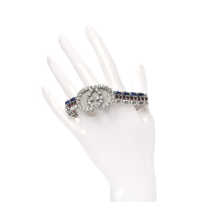 Gucci Crystals Double G Web Bracelet 2 of 5
