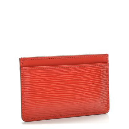 Louis Vuitton Epi Card Holder Coquelicot 3 of 6