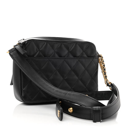 Chanel Calfskin Quilted Small Camera Case Black 2 of 9