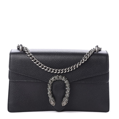 Gucci Pebbled Calfskin Small Dionysus Shoulder Bag Black 1 of 7