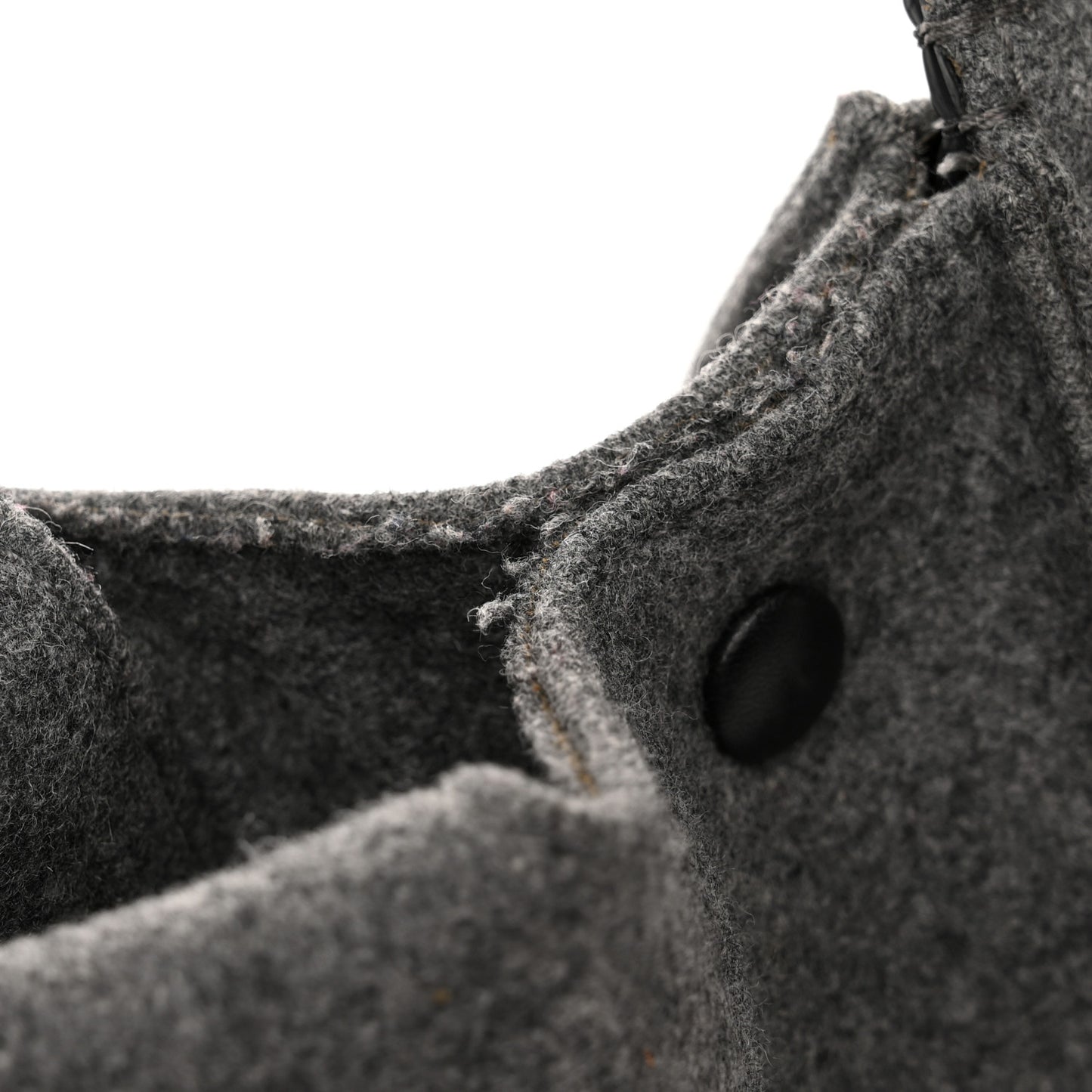 Felt Calfskin Medium Tie Knot Tote Grey Black