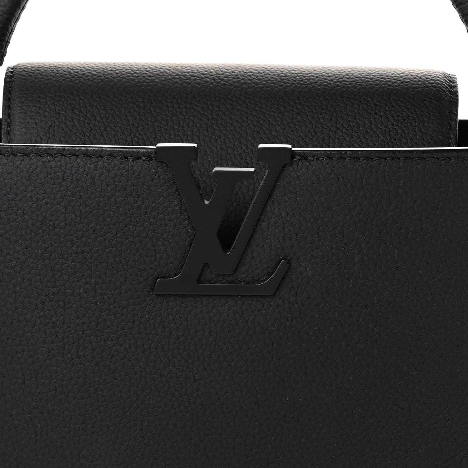 Louis Vuitton Taurillon Capucines East West MM Matte Black 7 of 9