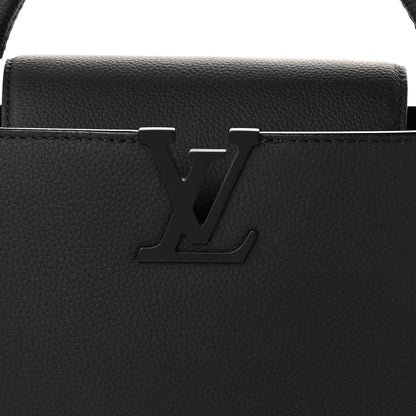 Louis Vuitton Taurillon Capucines East West MM Matte Black 7 of 9
