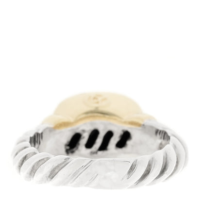 David Yurman Sterling Silver 14K Yellow Gold Black Onyx 10mm Noblesse Ring 51 5.75 3 of 4