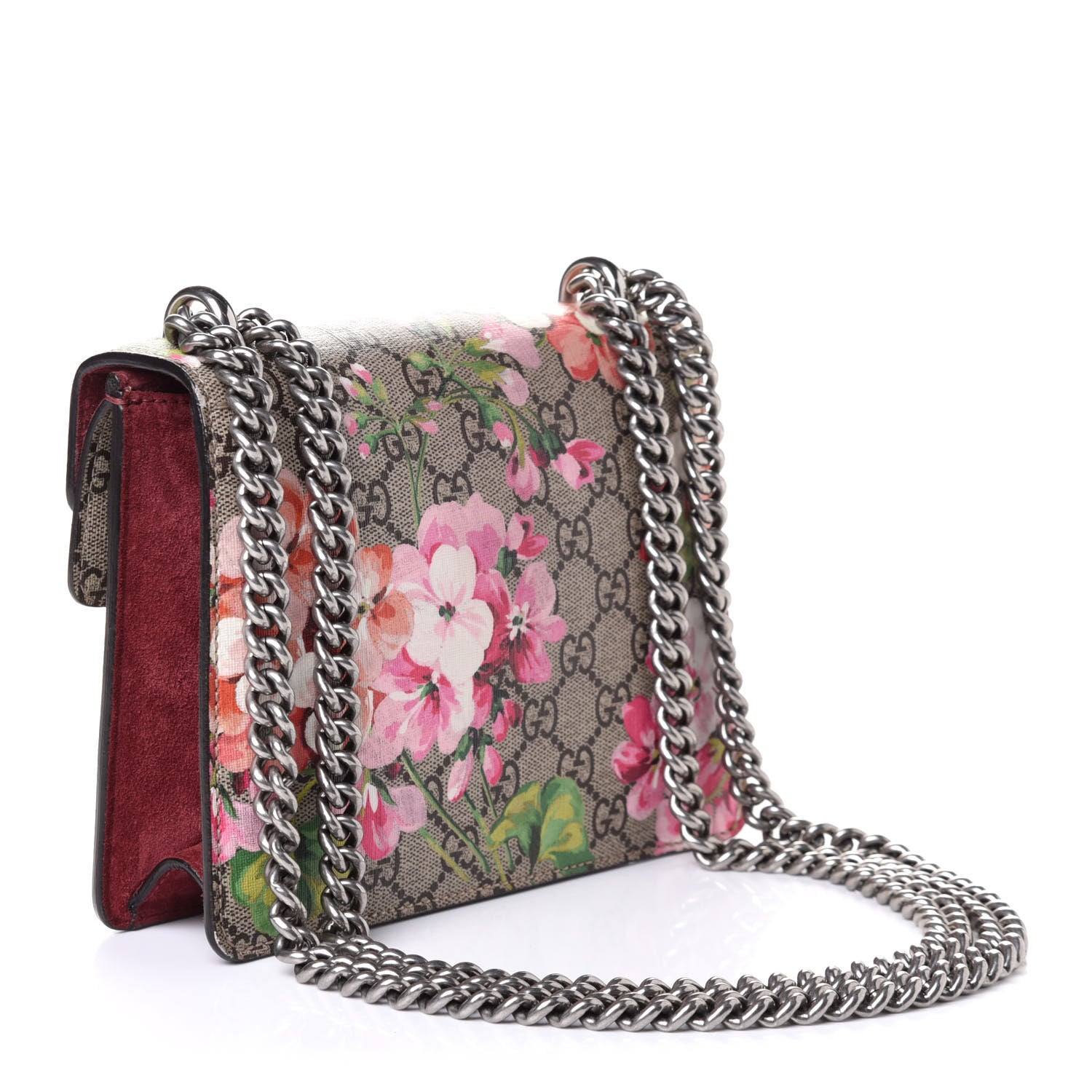 Gucci GG Supreme Monogram Blooms Mini Dionysus Shoulder Bag Beige Multicolor Dry Rose 3 of 5