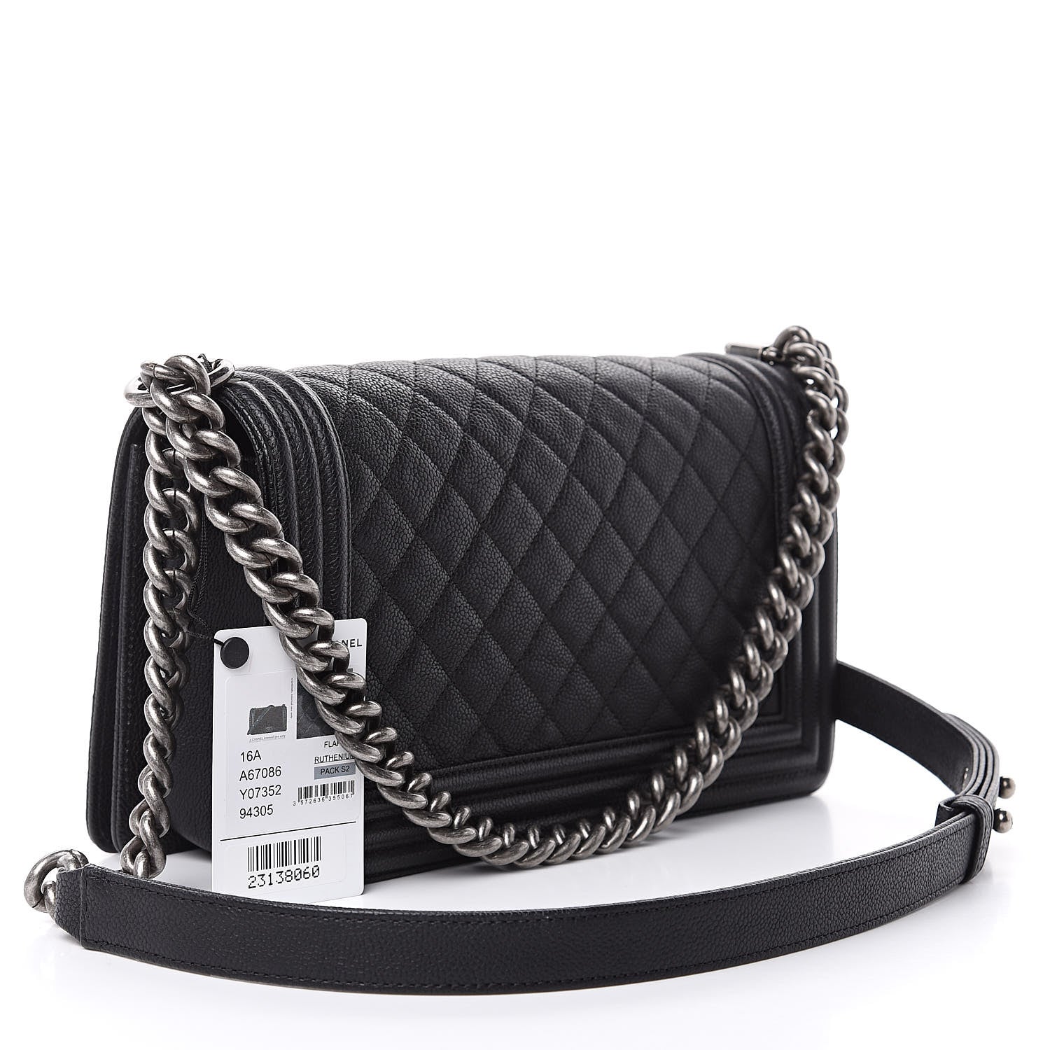 Chanel Caviar Quilted Medium Boy Flap Black 3 of 12