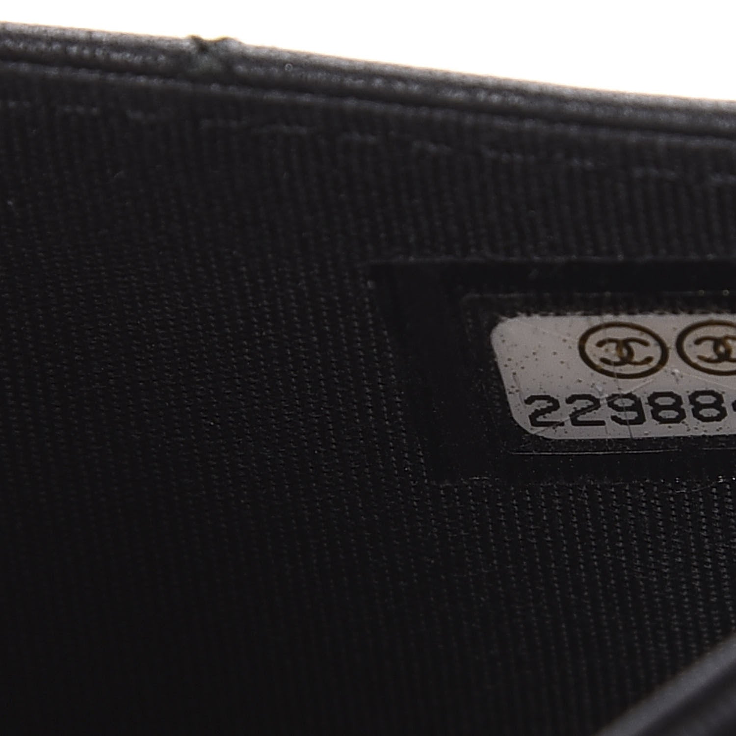 Chanel Lambskin Quilted Boy Card Holder Wallet Black 8 of 8