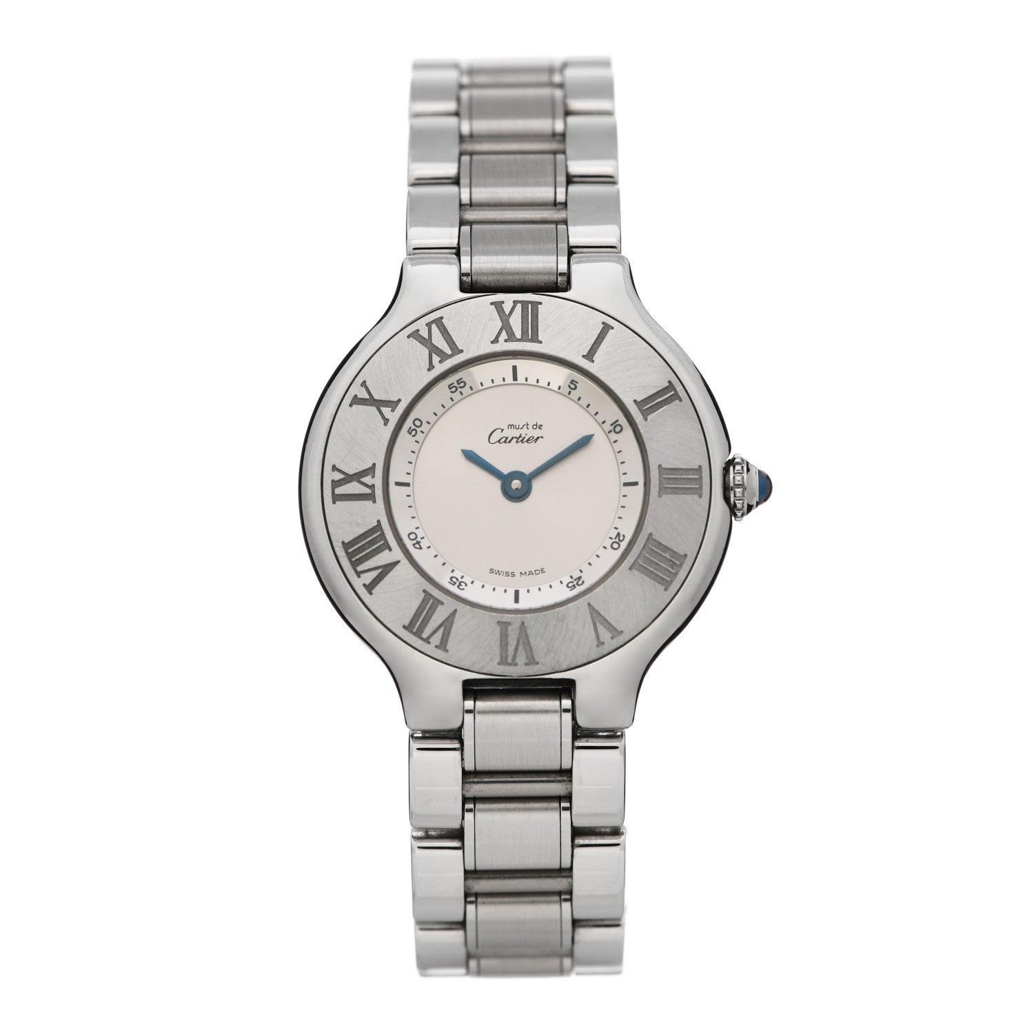 Cartier Stainless Steel 28mm Must De 21 Quartz Watch 1 of 5