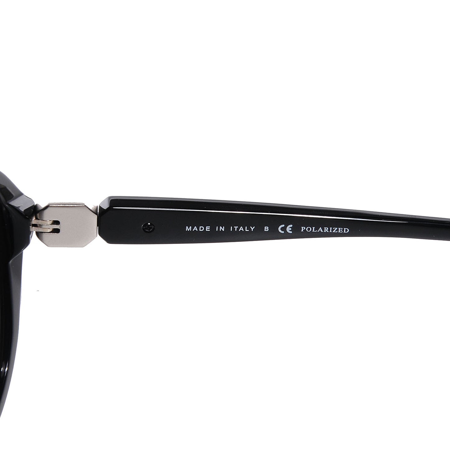 Acetate Polarized CC Round Sunglasses 5285 Black
