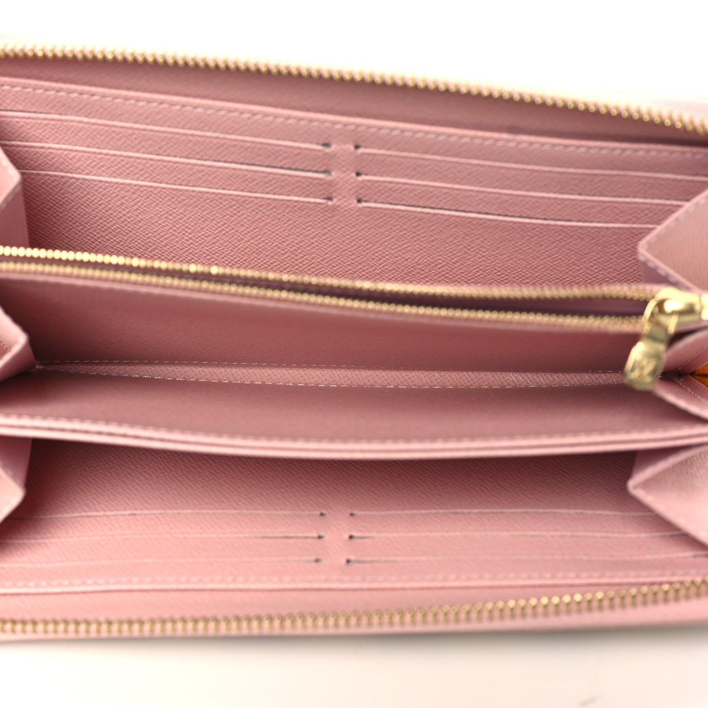 Damier Azur Zippy Wallet Rose Ballerine