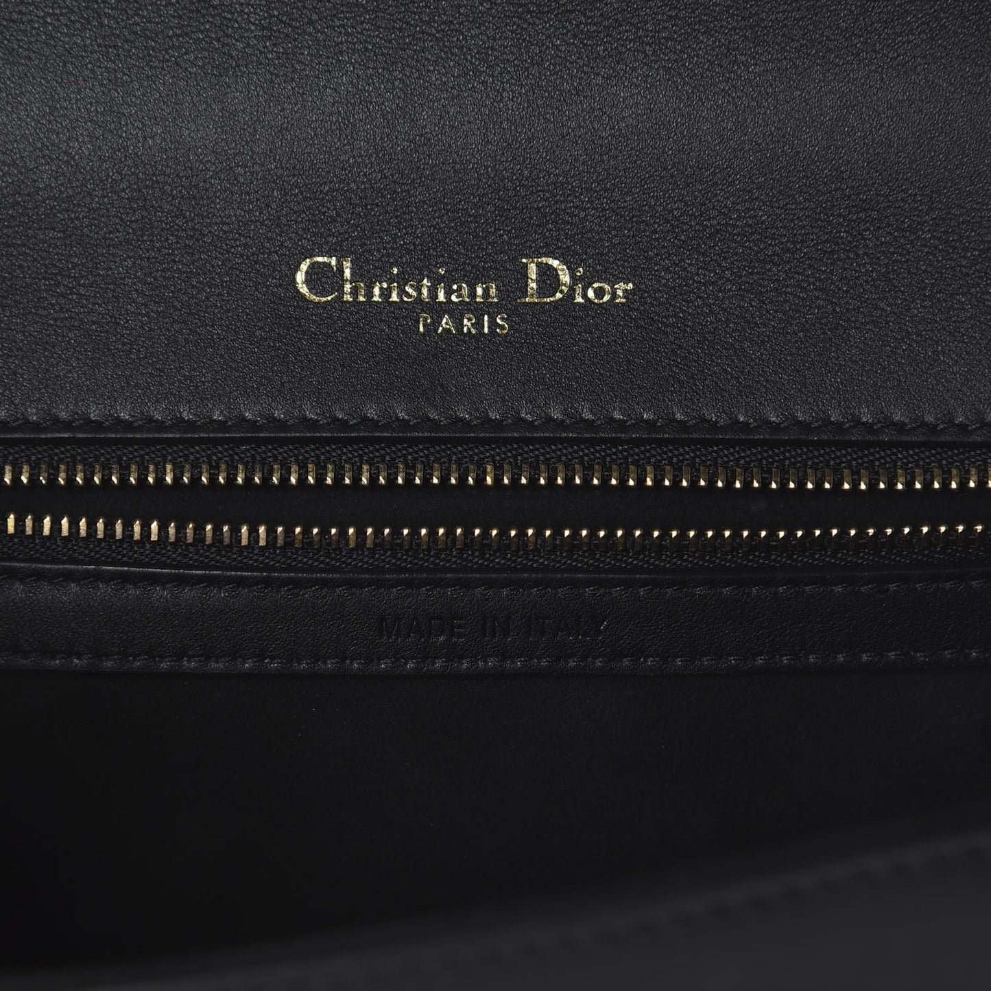 Calfskin Studded Small Diorama Flap Bag Black
