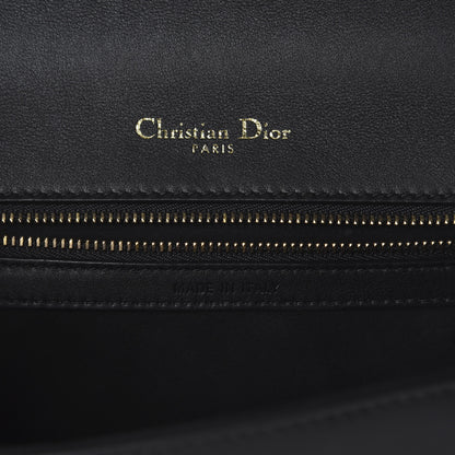 Christian Dior Calfskin Studded Small Diorama Flap Bag Black 5 of 8