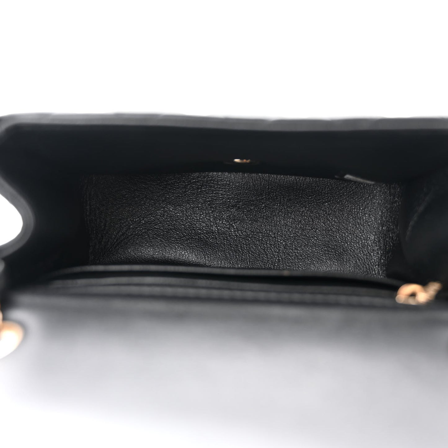 Lambskin Quilted Mini Square Flap Black