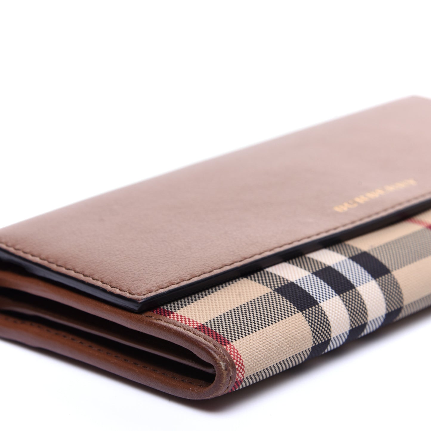 Calfskin Haymarket Check Henley Wallet Tan