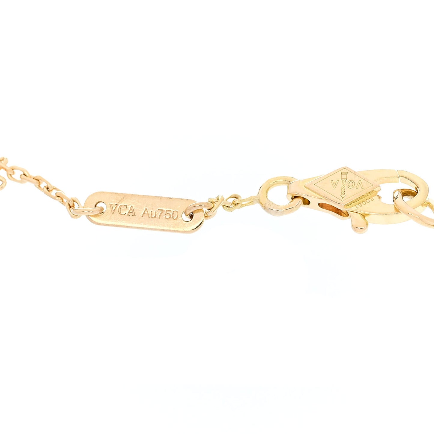 18K Yellow Gold Mother of Pearl Sweet Alhambra Butterfly Bracelet
