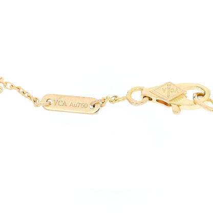 Van Cleef & Arpels 18K Yellow Gold Mother of Pearl Sweet Alhambra Butterfly Bracelet 5 of 5