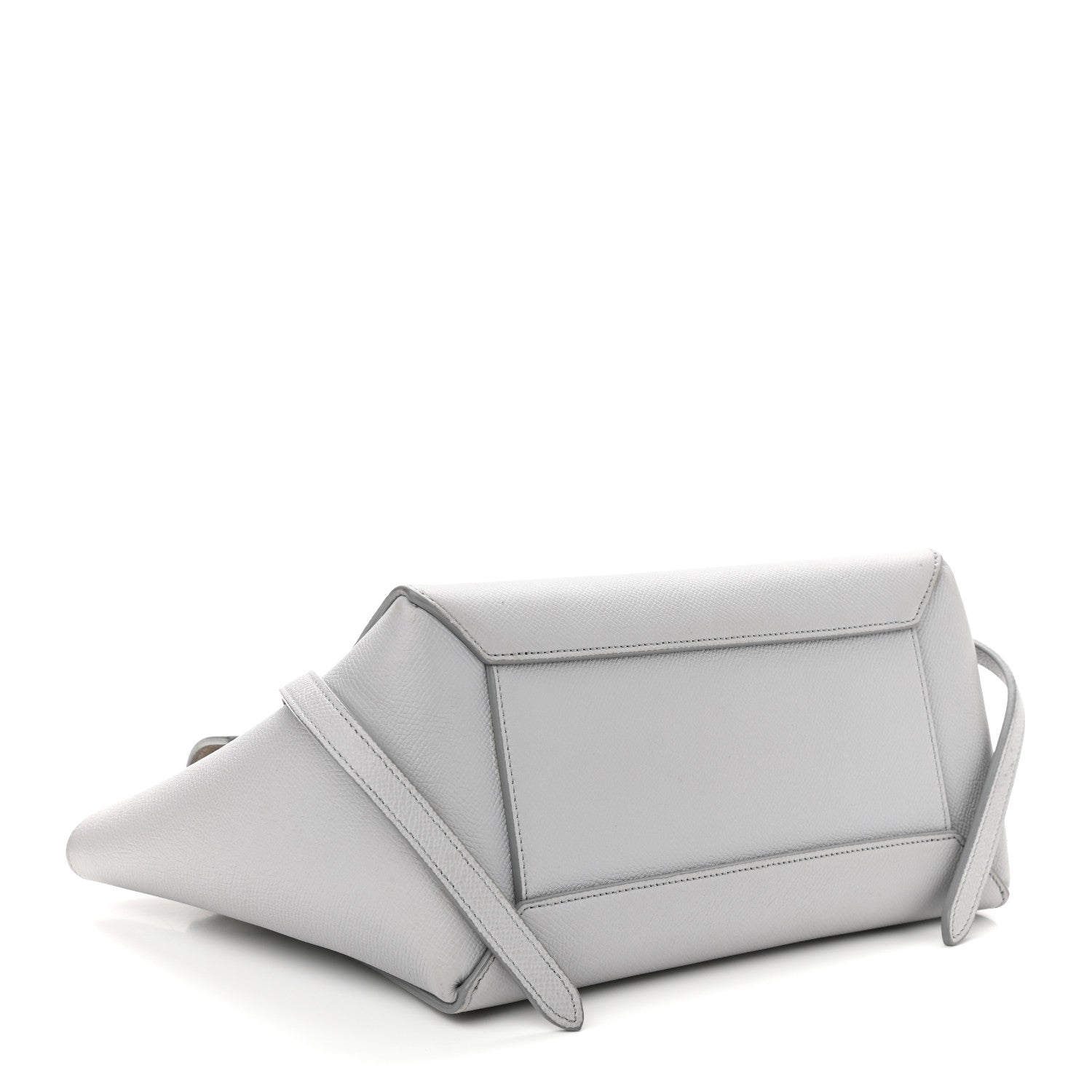 Celine Grained Calfskin Micro Belt Bag Pearl Blue 4 of 9