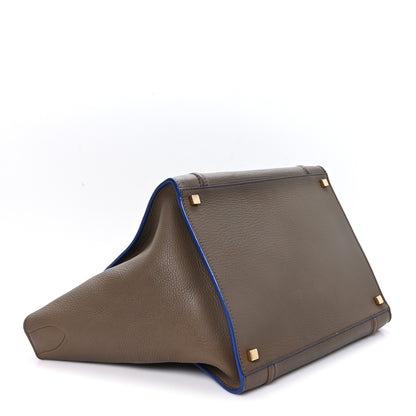 Celine Baby Grained Medium Phantom Luggage Taupe Blue Trim 4 of 10
