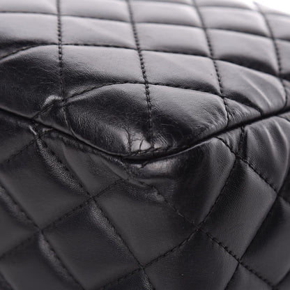 Chanel Lambskin Quilted Large Camera Case Black 13 of 17