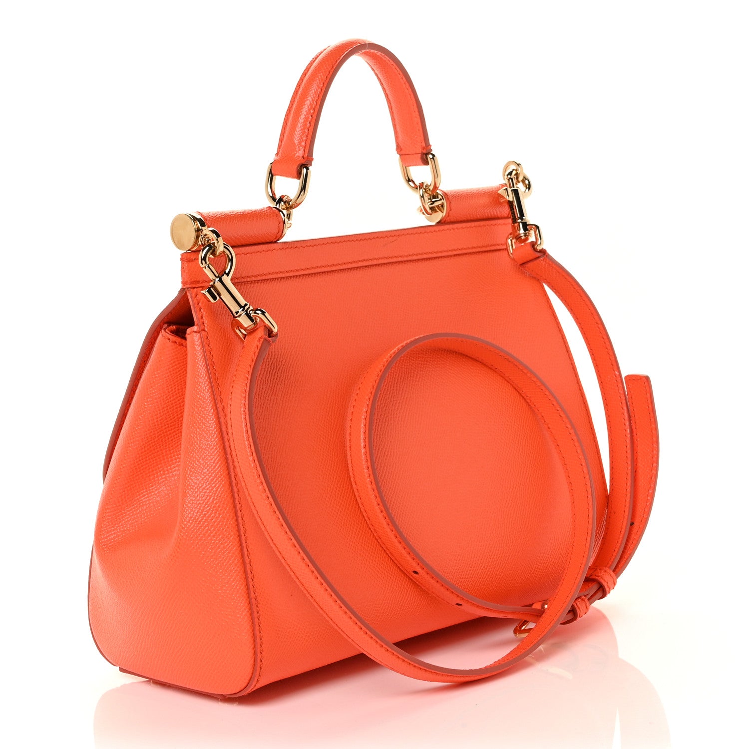 Dolce & Gabbana Dauphine Small Miss Sicily Satchel Orange 2 of 7