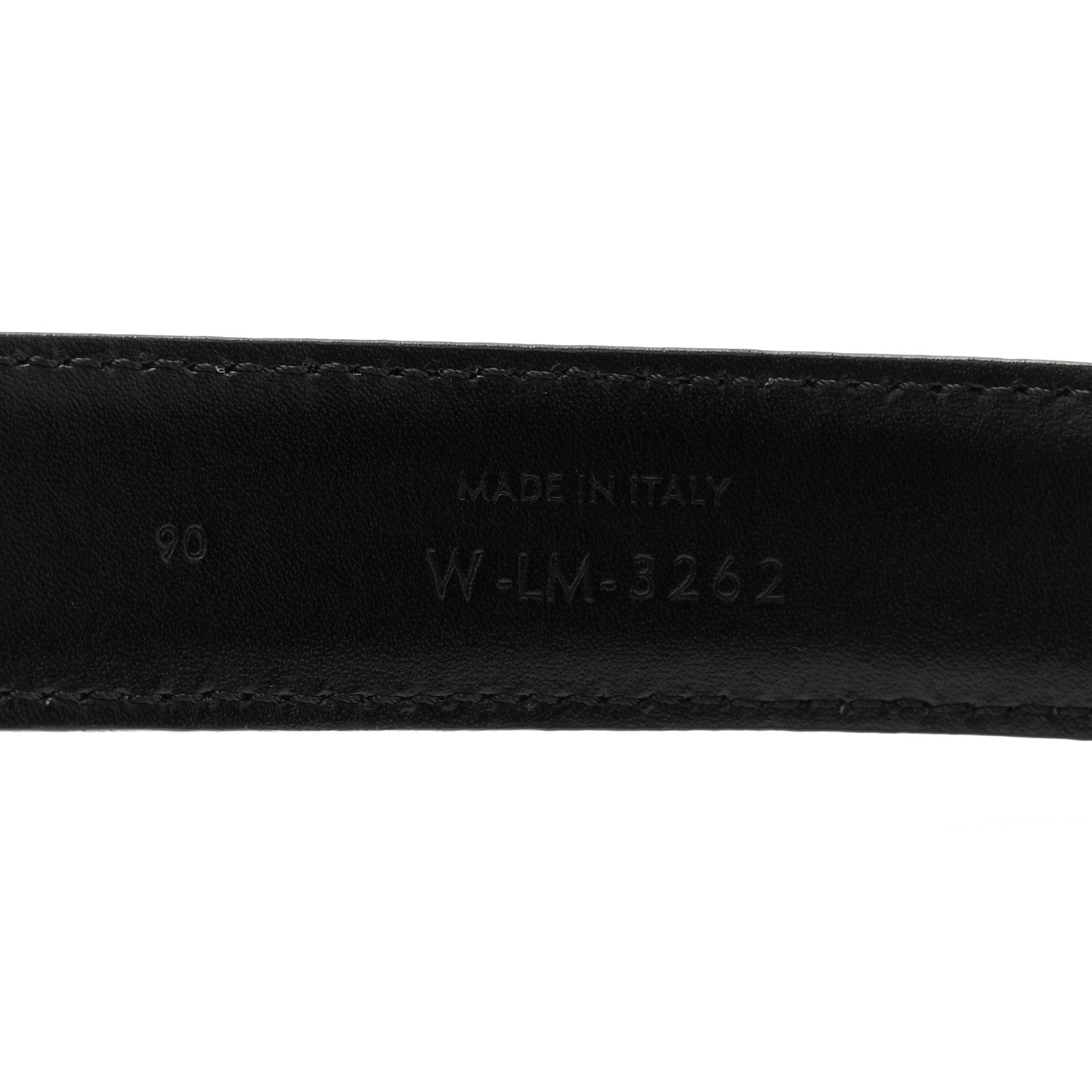 Celine Box Calfskin Medium 25mm Triomphe 90 36 Belt Black 4 of 7