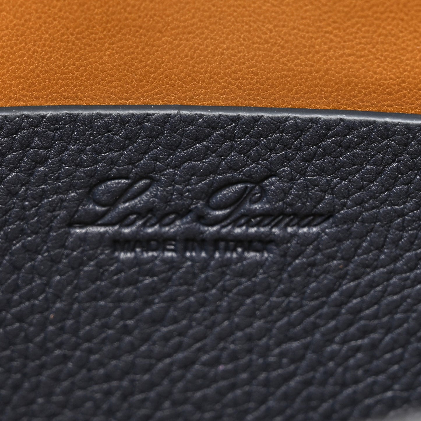 Grained Calfskin Milky Way Shoulder Bag Navy Blue