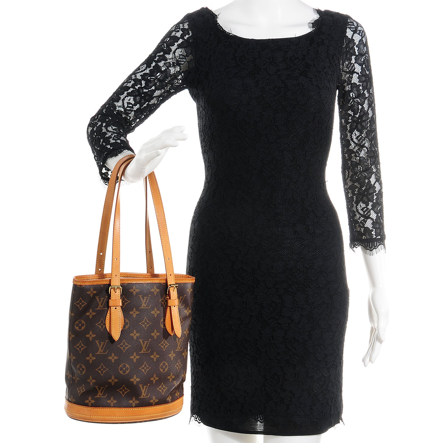 Louis Vuitton Monogram Petit Bucket 23 2 of 9