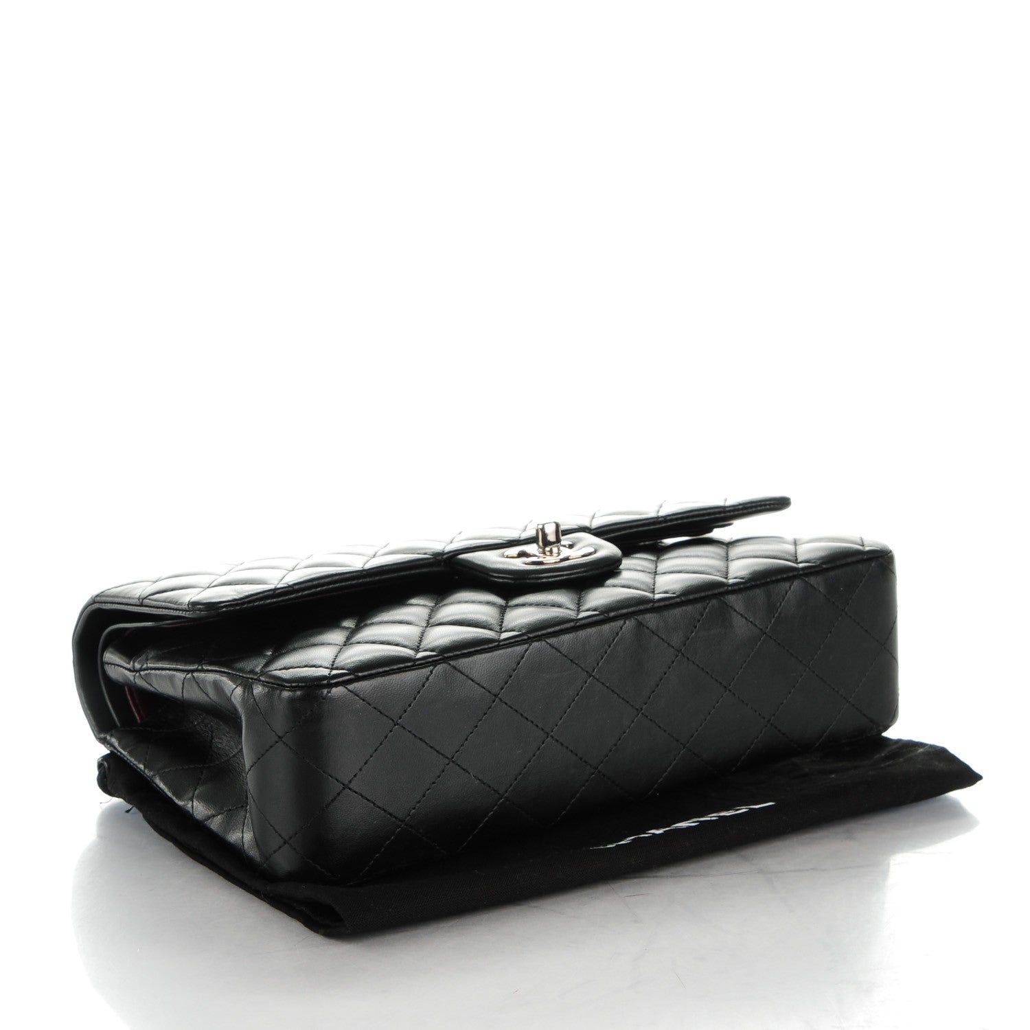 Chanel Lambskin Quilted Medium Double Flap Black 4 of 9
