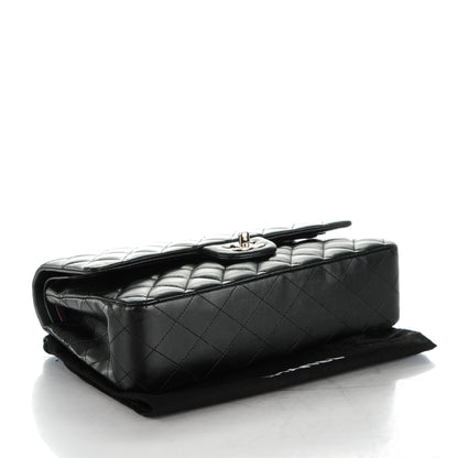 Chanel Lambskin Quilted Medium Double Flap Black 4 of 9