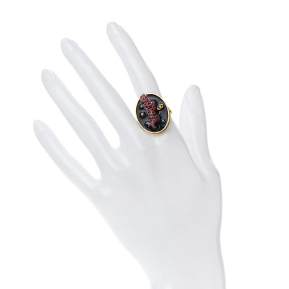 Christian Dior D Charms Pop Ring Gold 2 of 9