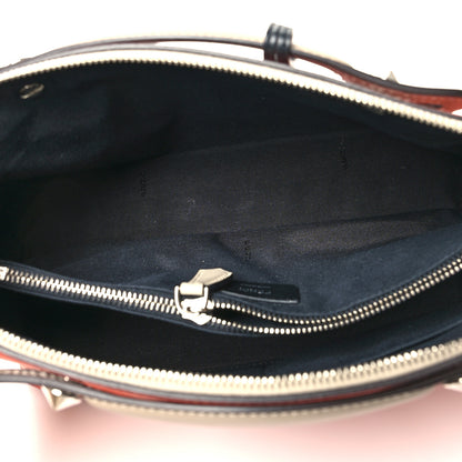 Fendi Vitello Dolce 4 Color Medium By The Way Boston Bag Pimento Black Multicolor 4 of 13