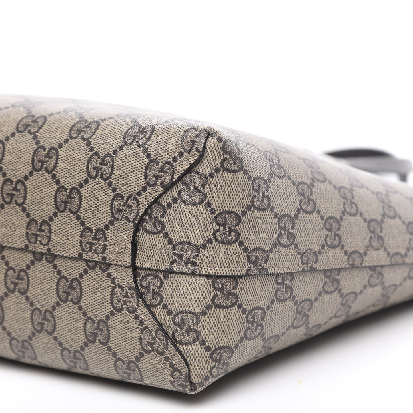 GG Supreme Monogram Small Reversible Tote Dark Brown