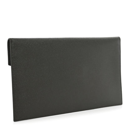 Saint Laurent Grain De Poudre Uptown Pouch Pebble 3 of 9