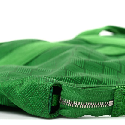 Bottega Veneta Econyl Jacquard Nylon Woven Pattern Garment Bag Green 10 of 10